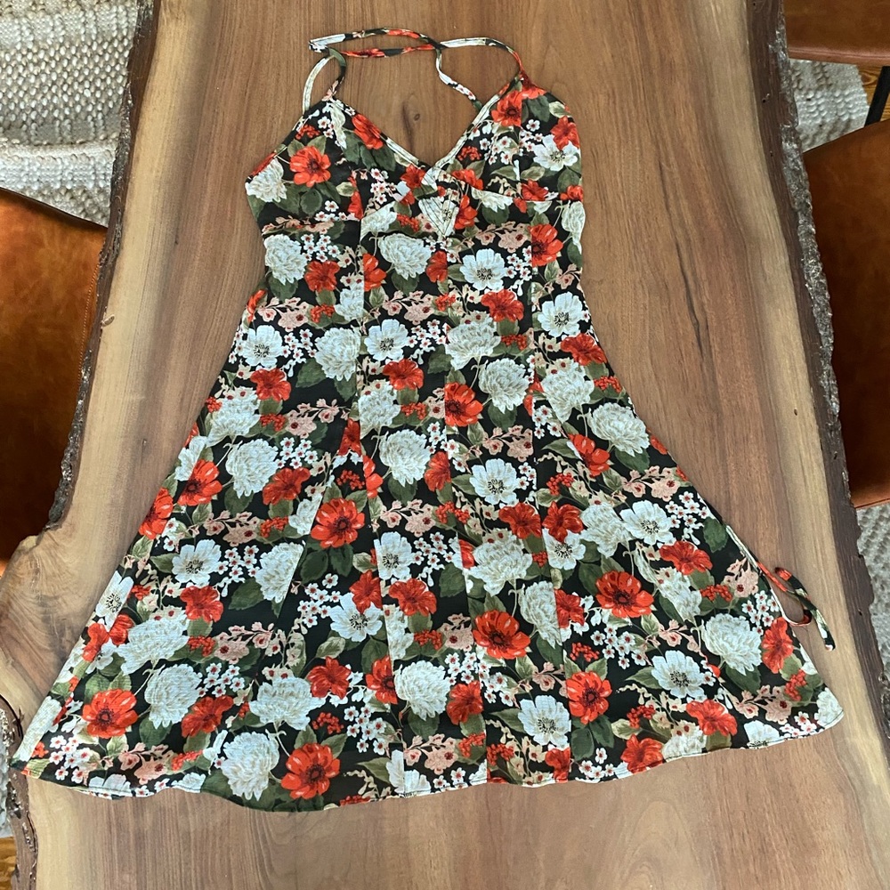 UO floral dress, strappy back